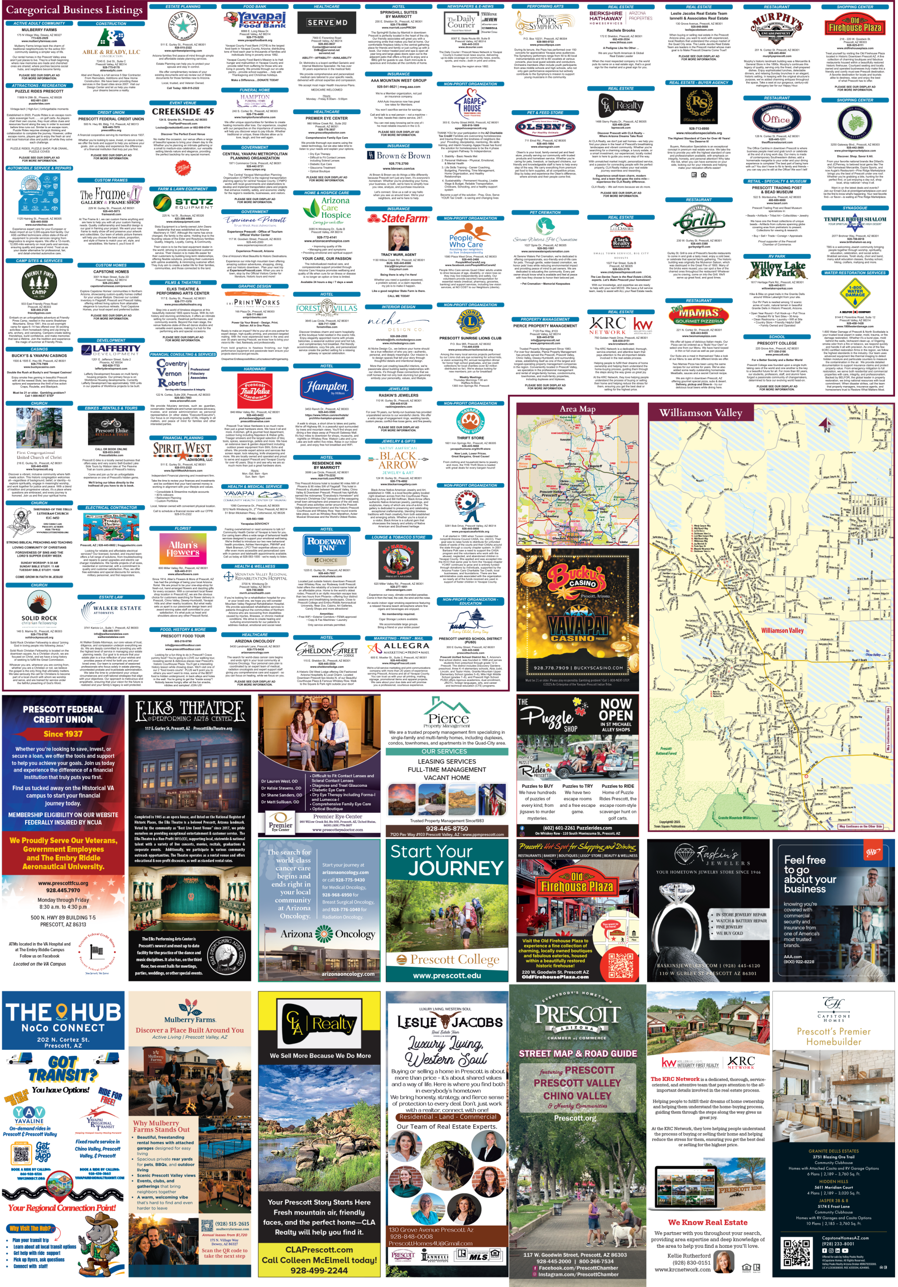 Prescott, AZ Cover Side Map 25