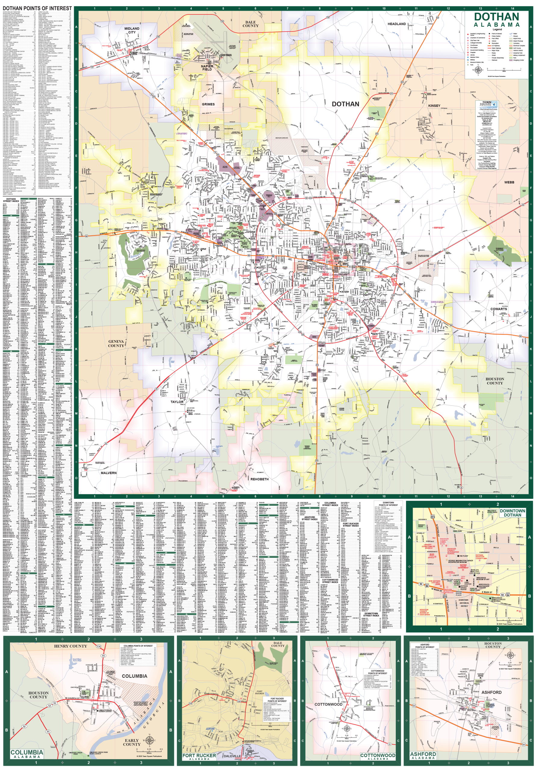 Dothan Map Side 28x40